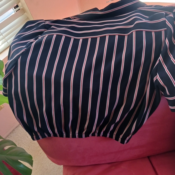 GB blue and red strip pant suit - Picture 2 of 3